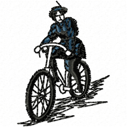 Bicycle Embroidery Design 1 Bicycle Embroidery Design 1